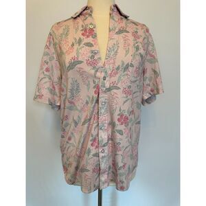 Tommy Bahama Pink Floral Casual Button Down Shirt - San Lucio Stretch